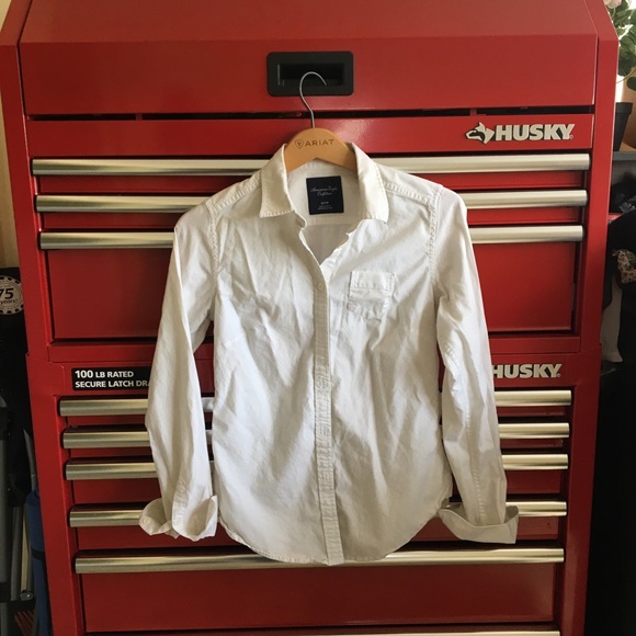 White AE Oxford Shirt - Picture 2 of 4